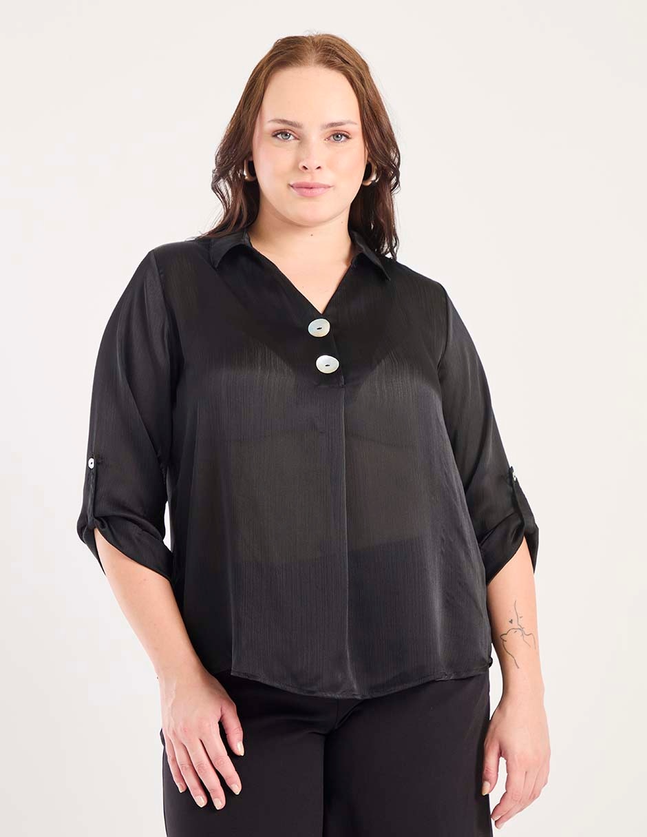 Blusa manga 3/4 para mujer