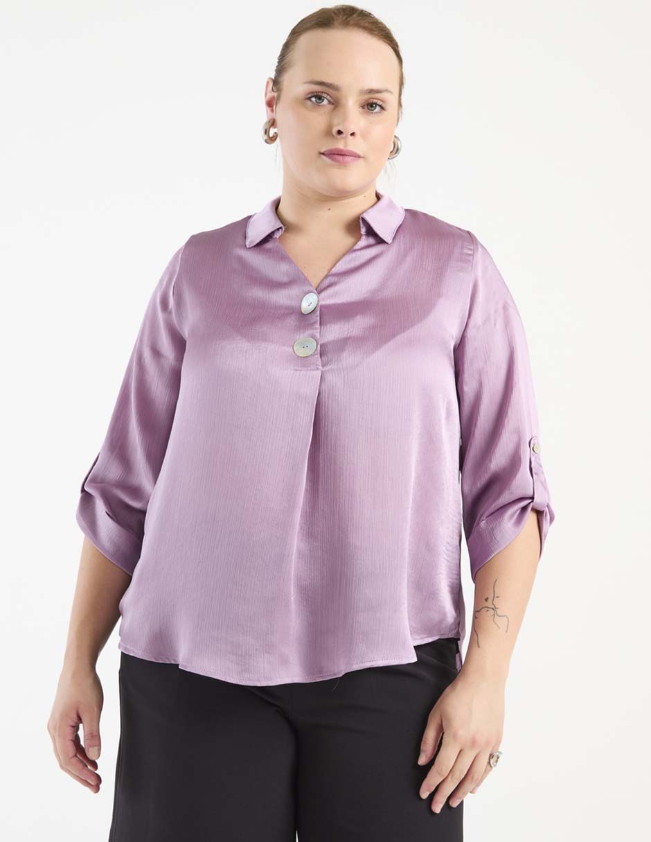Blusa manga 3/4 para mujer Blusa manga 3/4 para mujer