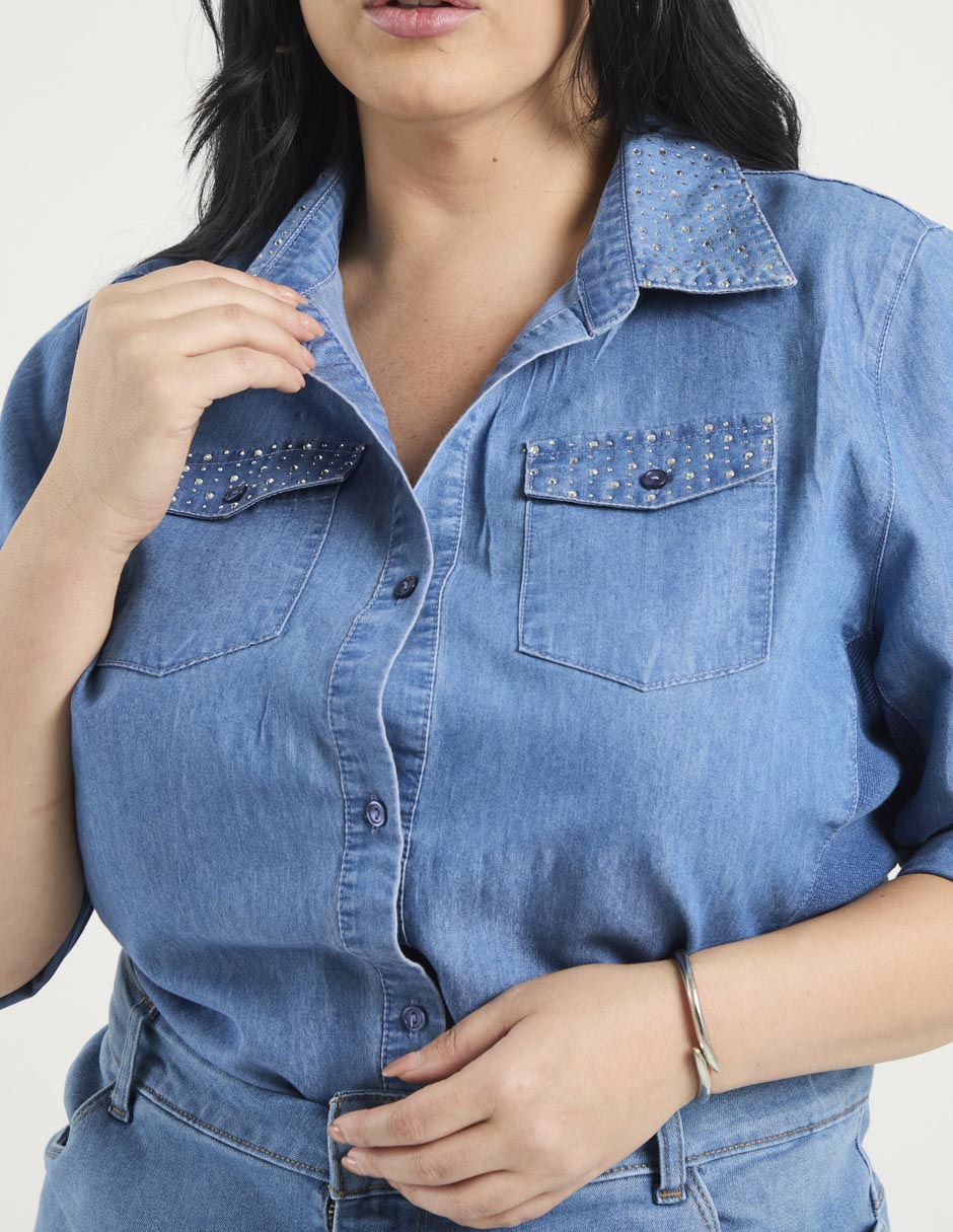 Blusa Davinchy manga 3/4 para mujer