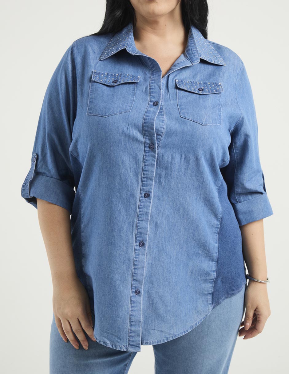 Blusa Davinchy manga 3/4 para mujer