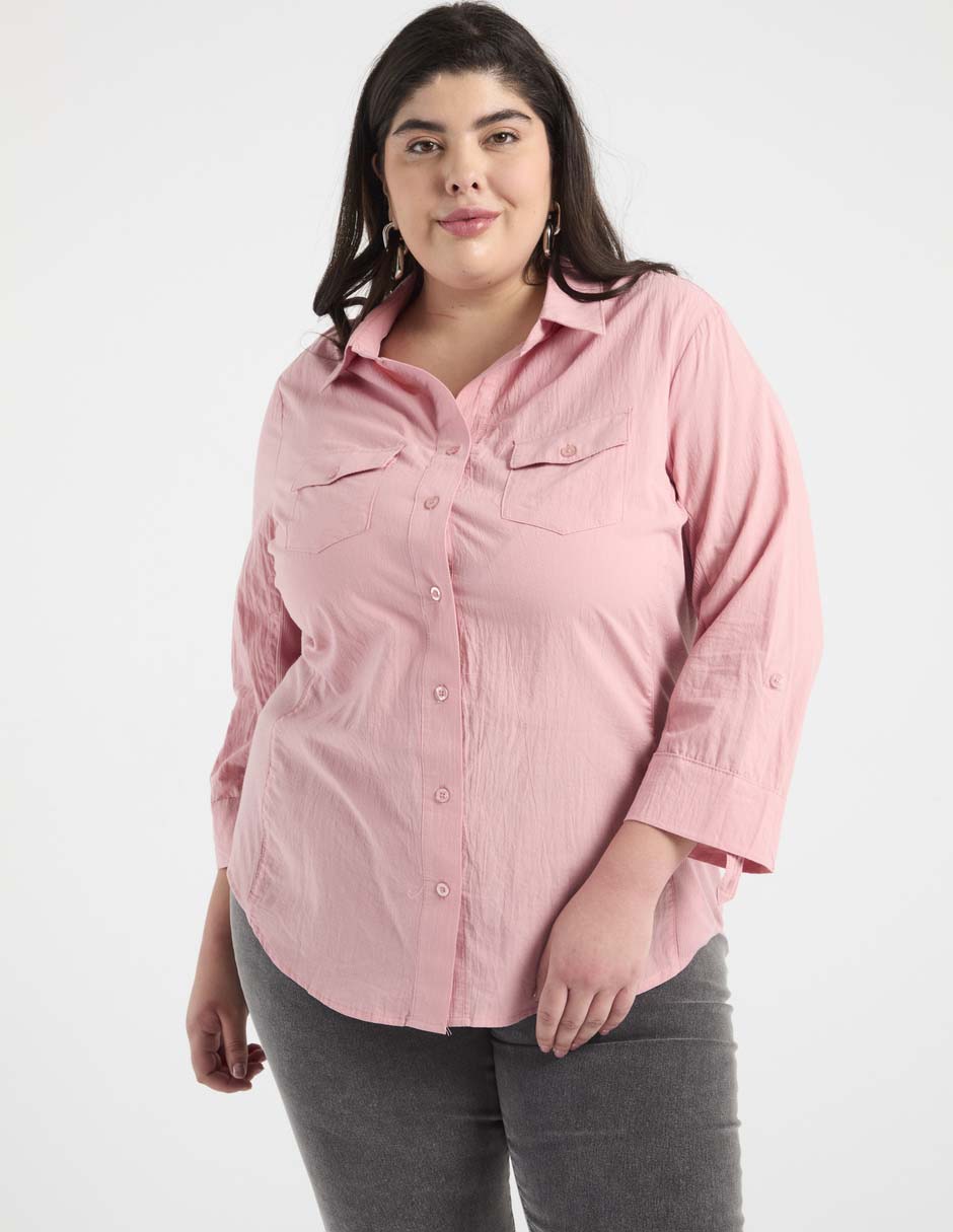 Blusa manga 3/4 para mujer Blusa manga 3/4 para mujer