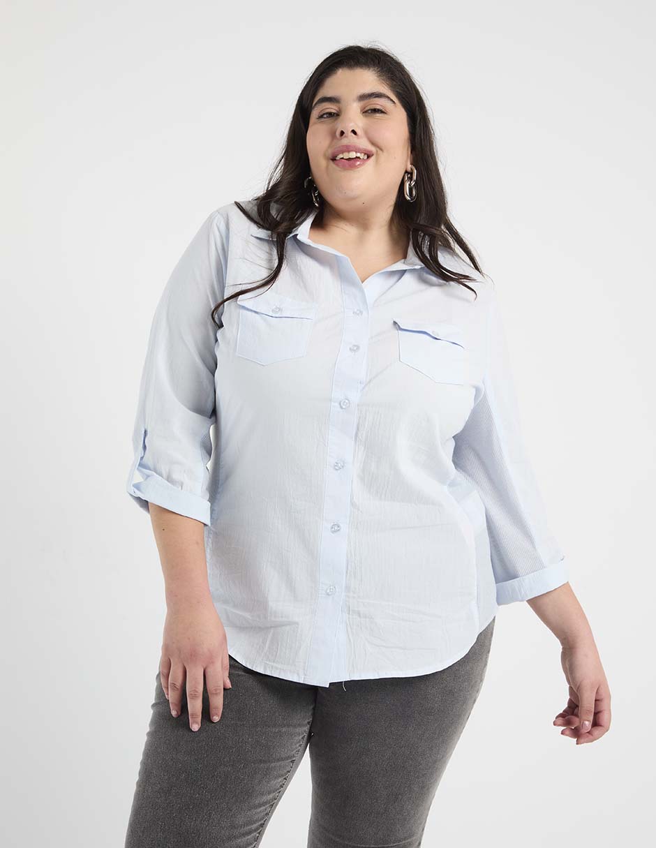 Blusa manga 3/4 para mujer