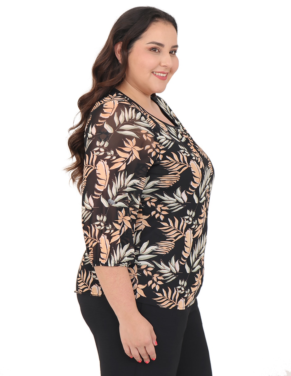 Blusa manga 3/4 para mujer 4