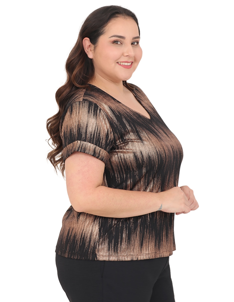 Blusa manga corta para mujer 4