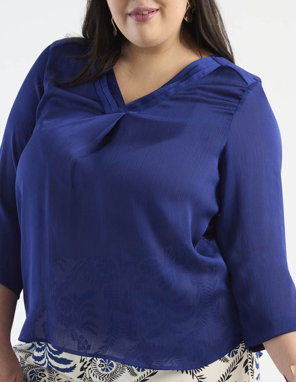 Blusa Davinchy manga 3/4 para mujer