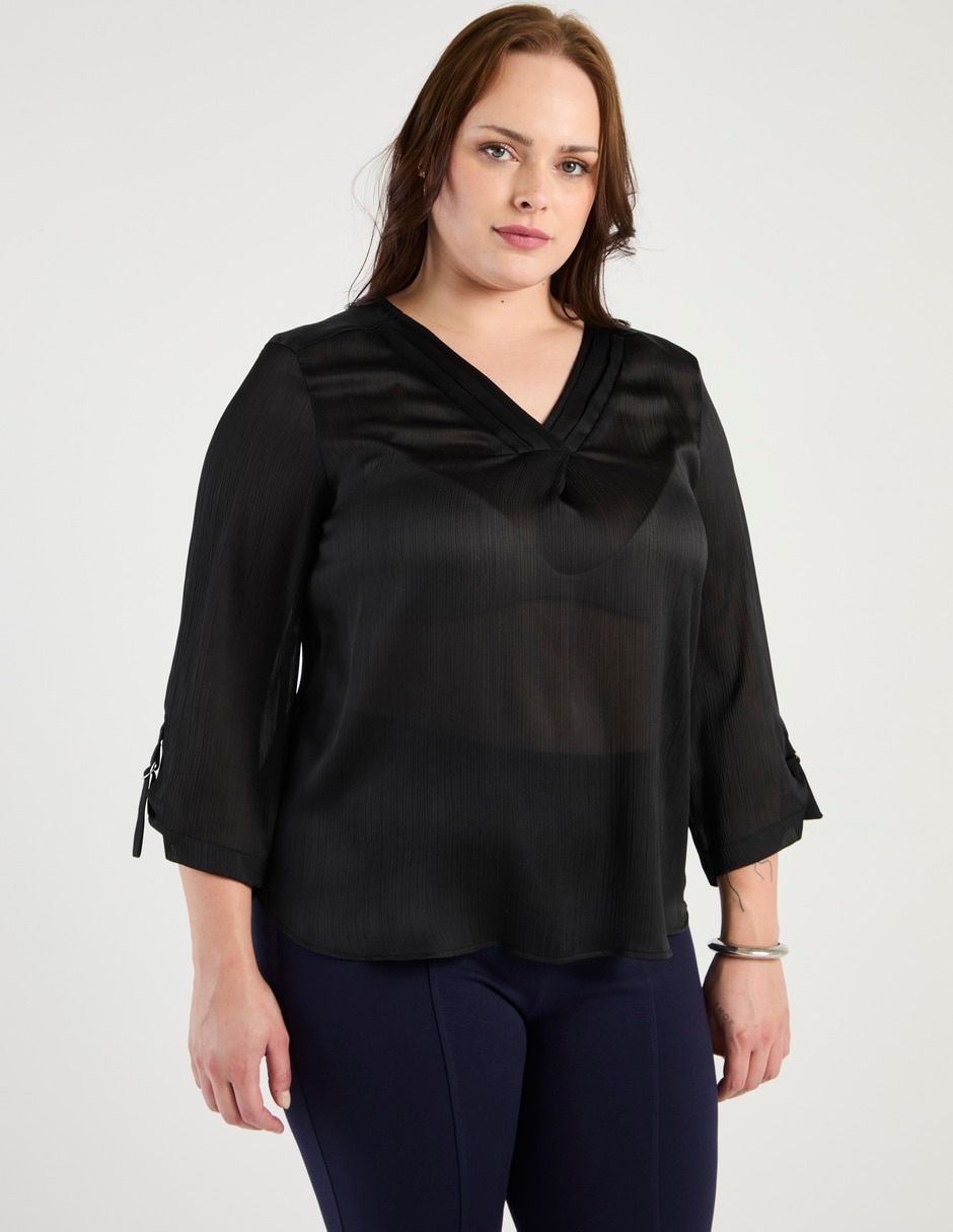 Blusa manga 3/4 para mujer