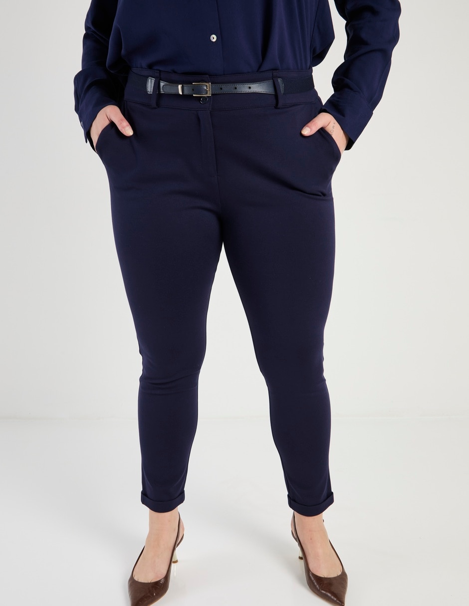 Pantalón chino slim para mujer