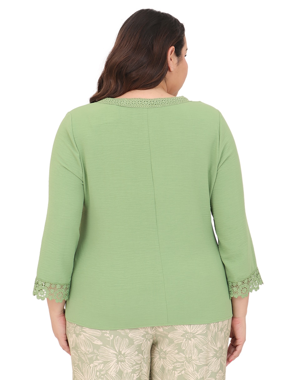 Blusa manga 3/4 para mujer 2