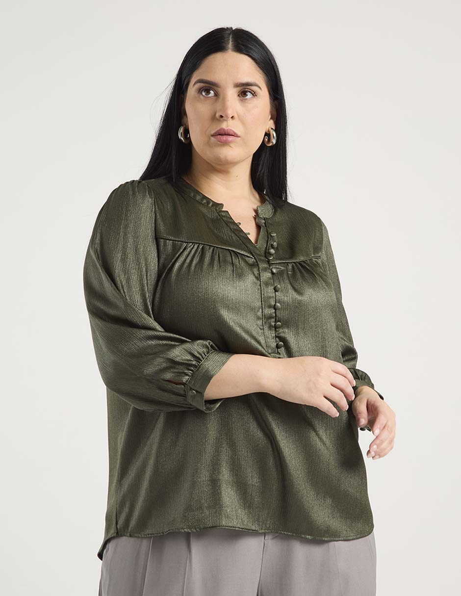 Blusa manga 3/4 para mujer Blusa manga 3/4 para mujer