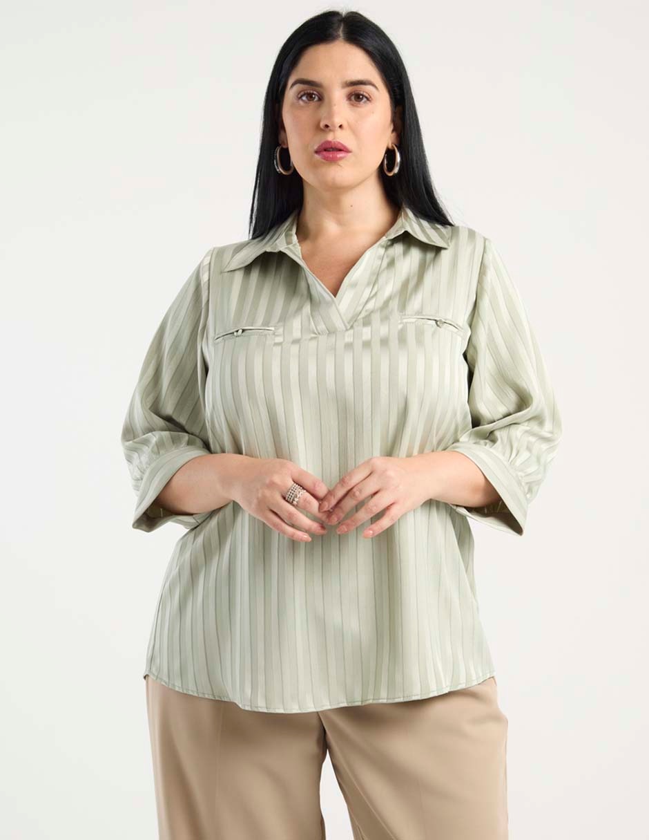 Blusa manga 3/4 para mujer Blusa manga 3/4 para mujer