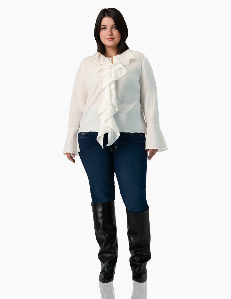 Blusa manga larga para mujer 4