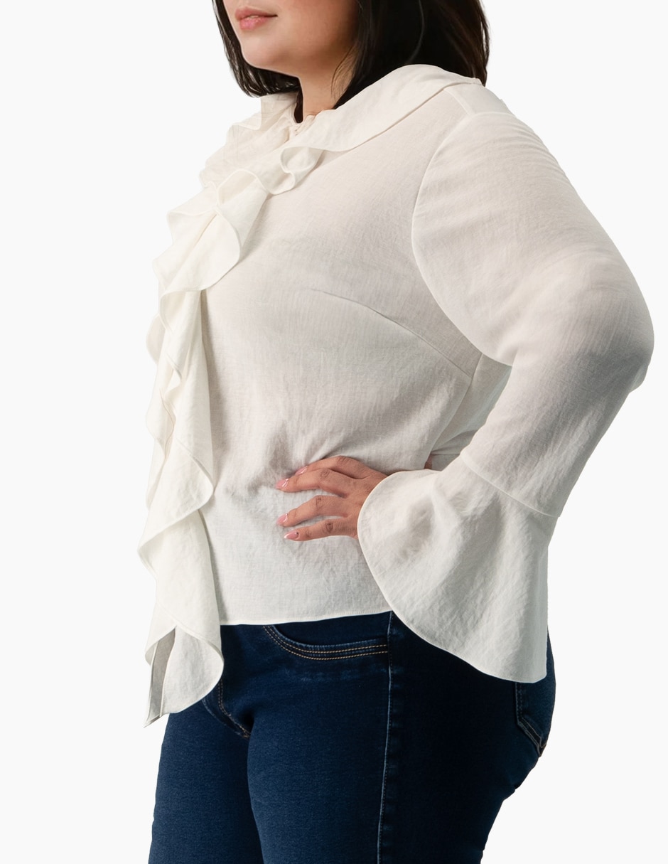 Blusa manga larga para mujer 5