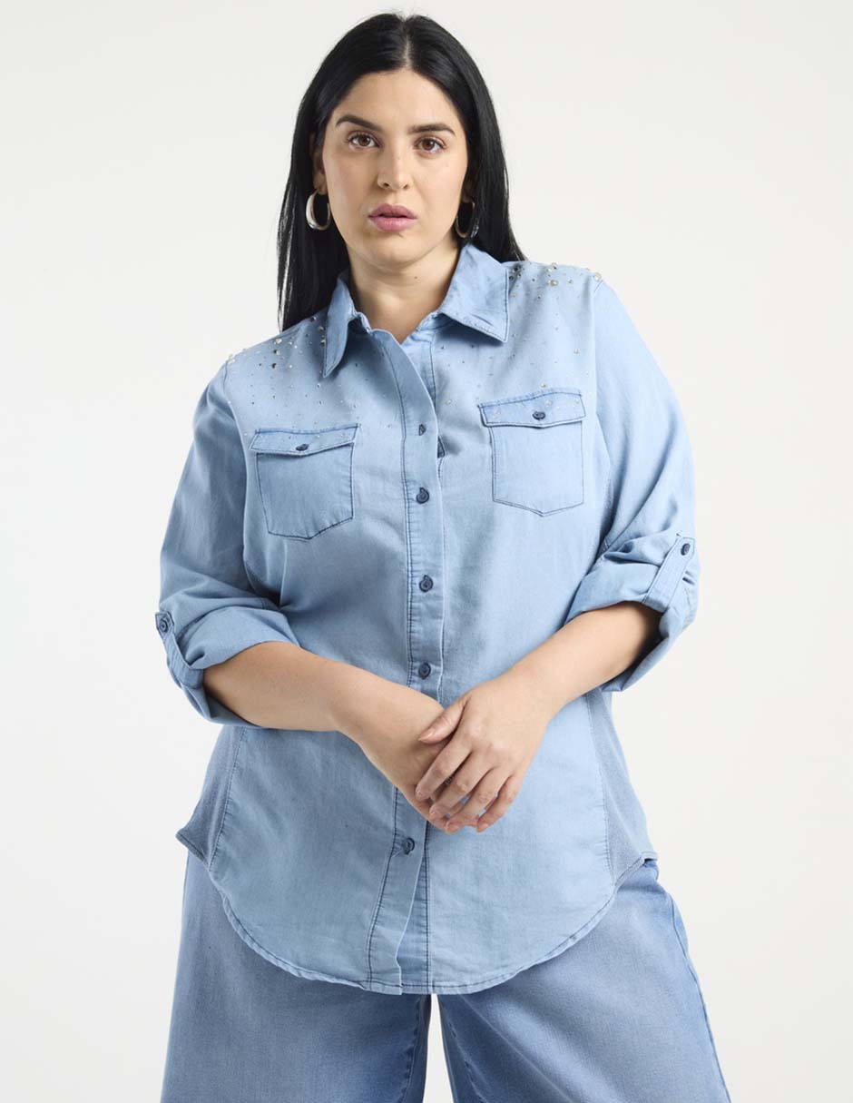 Blusa manga 3/4 para mujer Blusa manga 3/4 para mujer