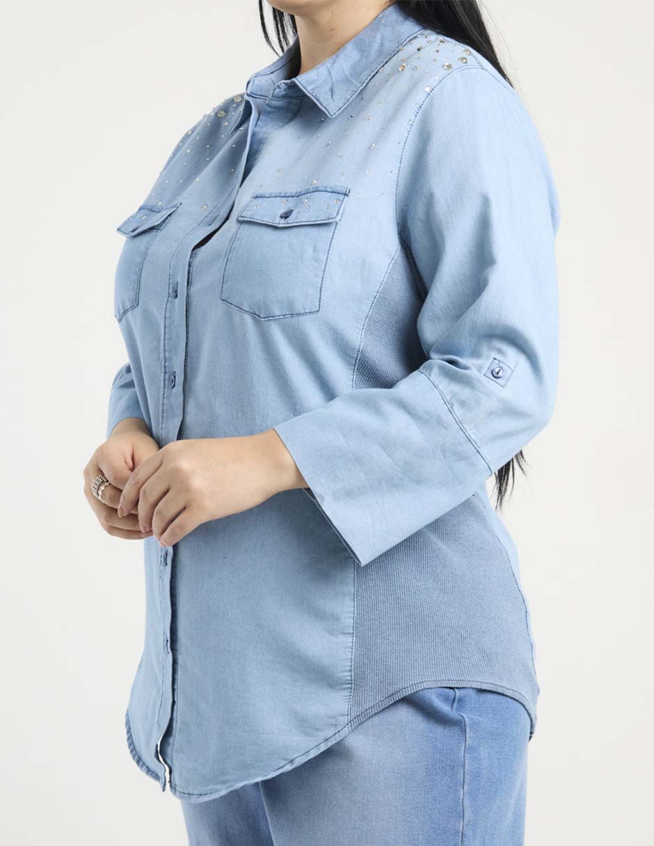 Blusa manga 3/4 para mujer 5