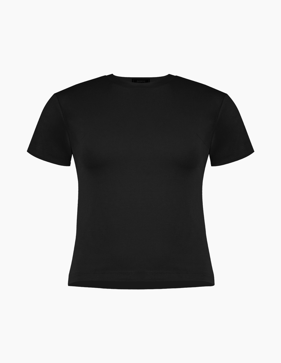 Playera manga corta cuello redondo para mujer 6