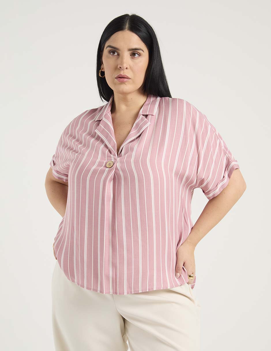 Blusa manga corta para mujer