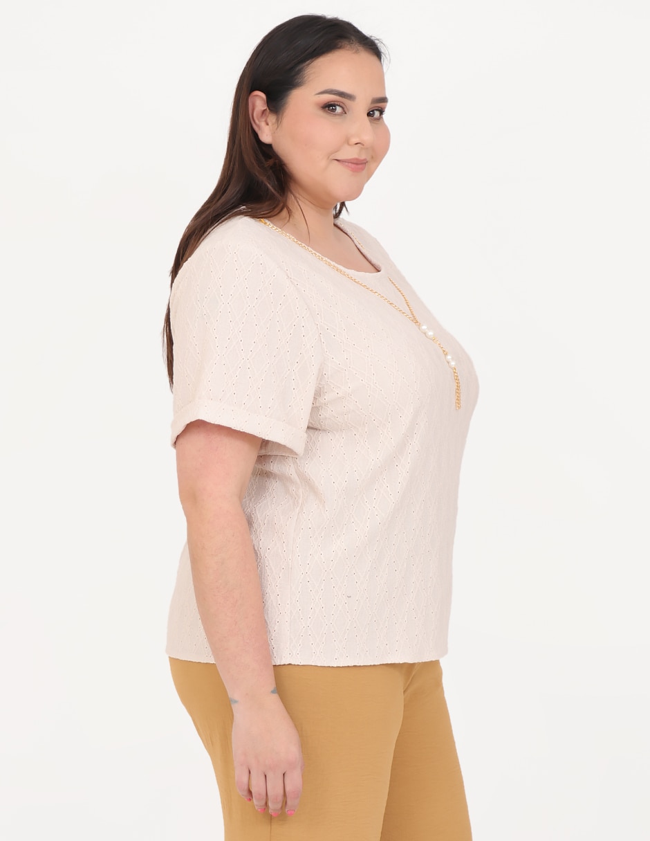 Blusa manga corta para mujer 3