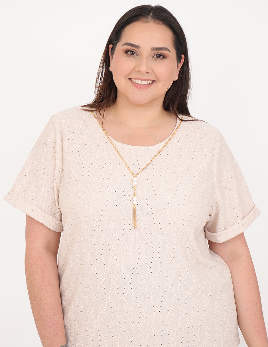 Blusa manga corta para mujer 5