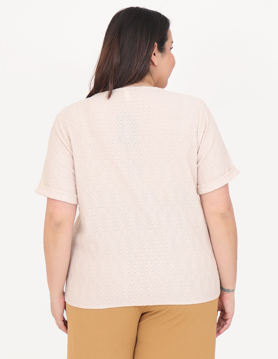 Blusa manga corta para mujer 6