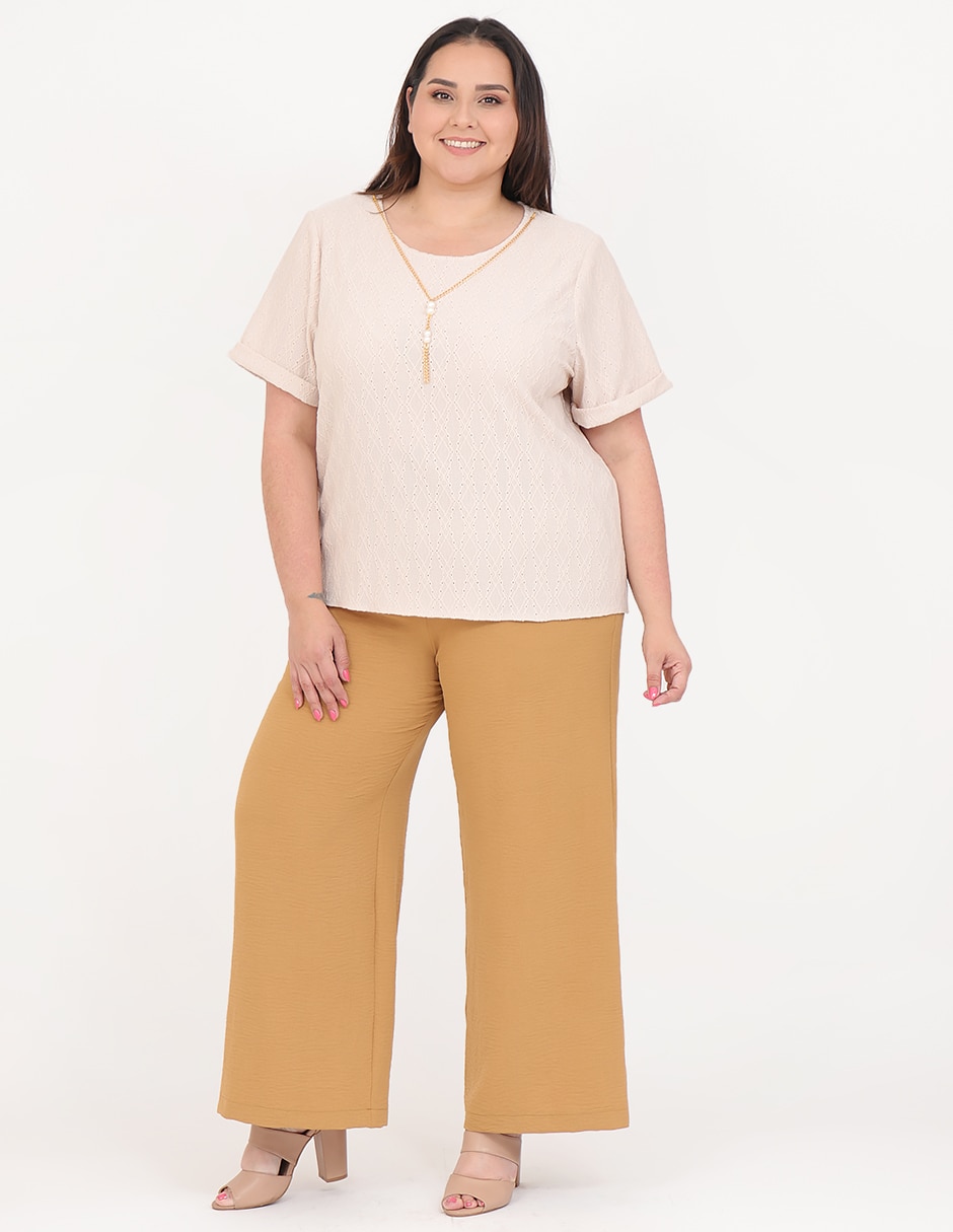 Blusa manga corta para mujer 7