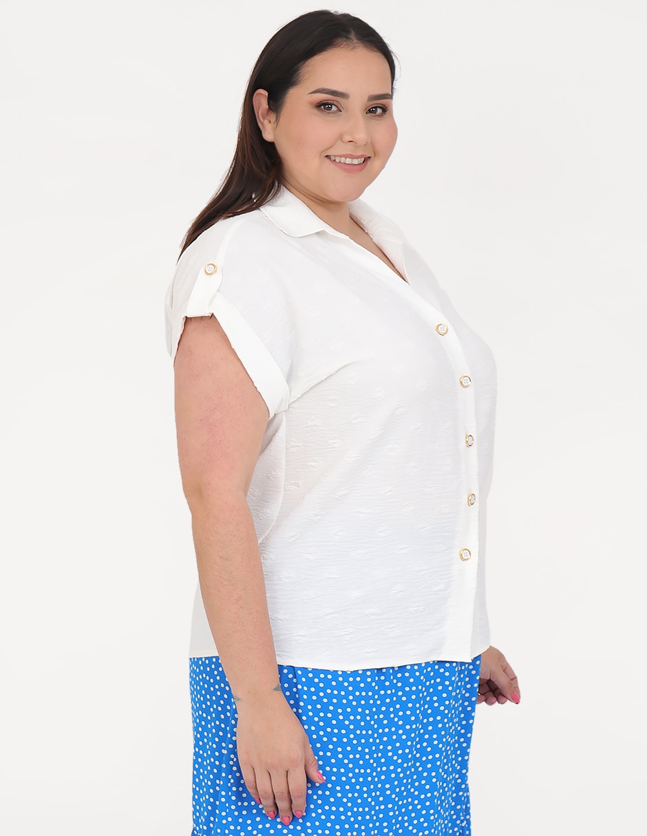 Blusa manga corta para mujer 3