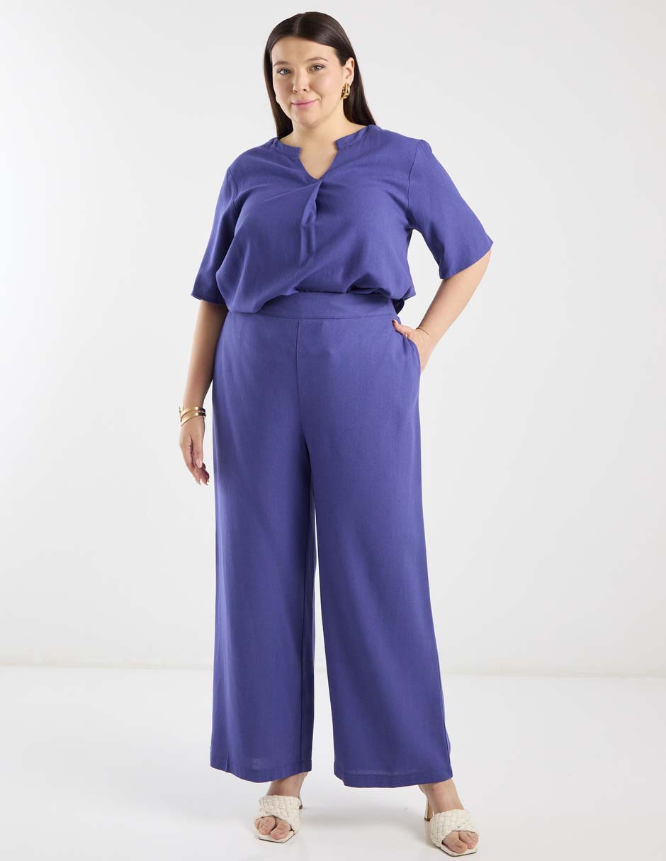 Pantalón relaxed amplio para mujer 5