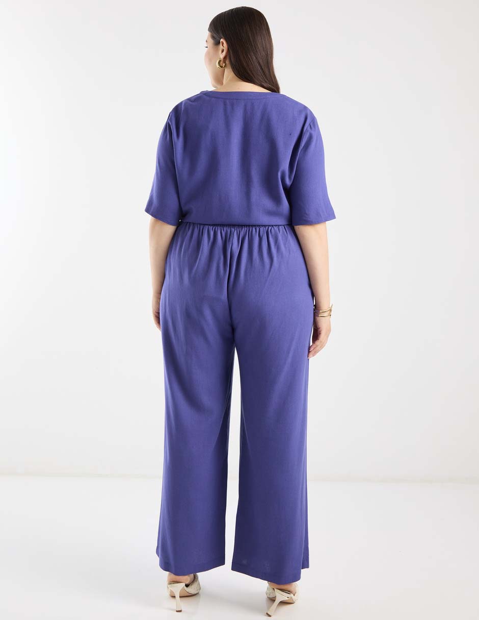 Pantalón relaxed amplio para mujer 9