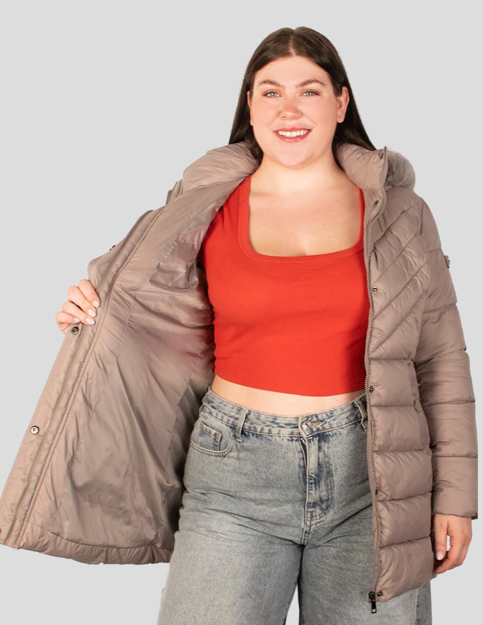 "chamarra" acolchada greenlander no impermeable "de" poliéster "para mujer"