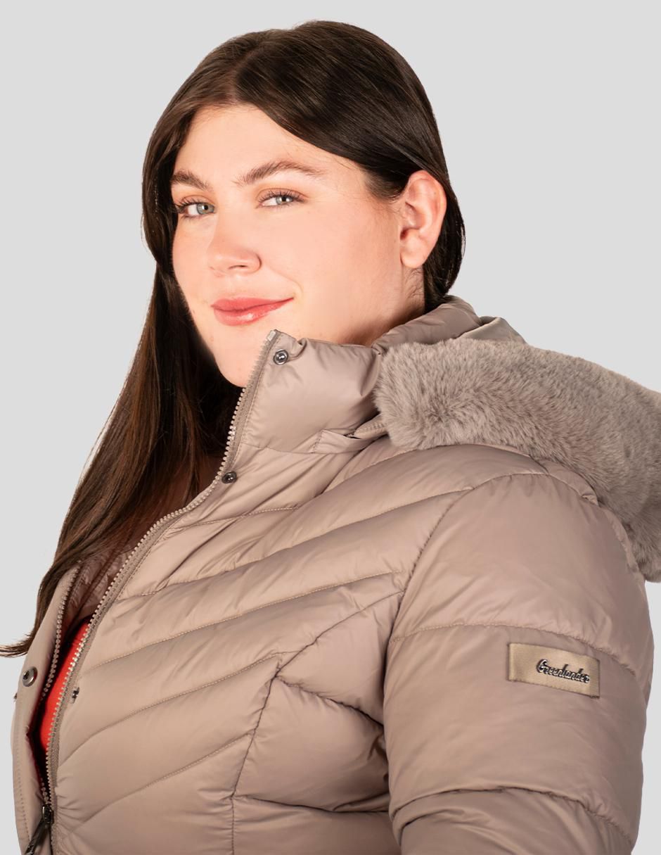 "chamarra" acolchada greenlander no impermeable "de" poliéster "para mujer"