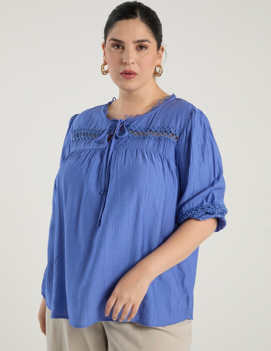 Blusa manga 3/4 para mujer 1