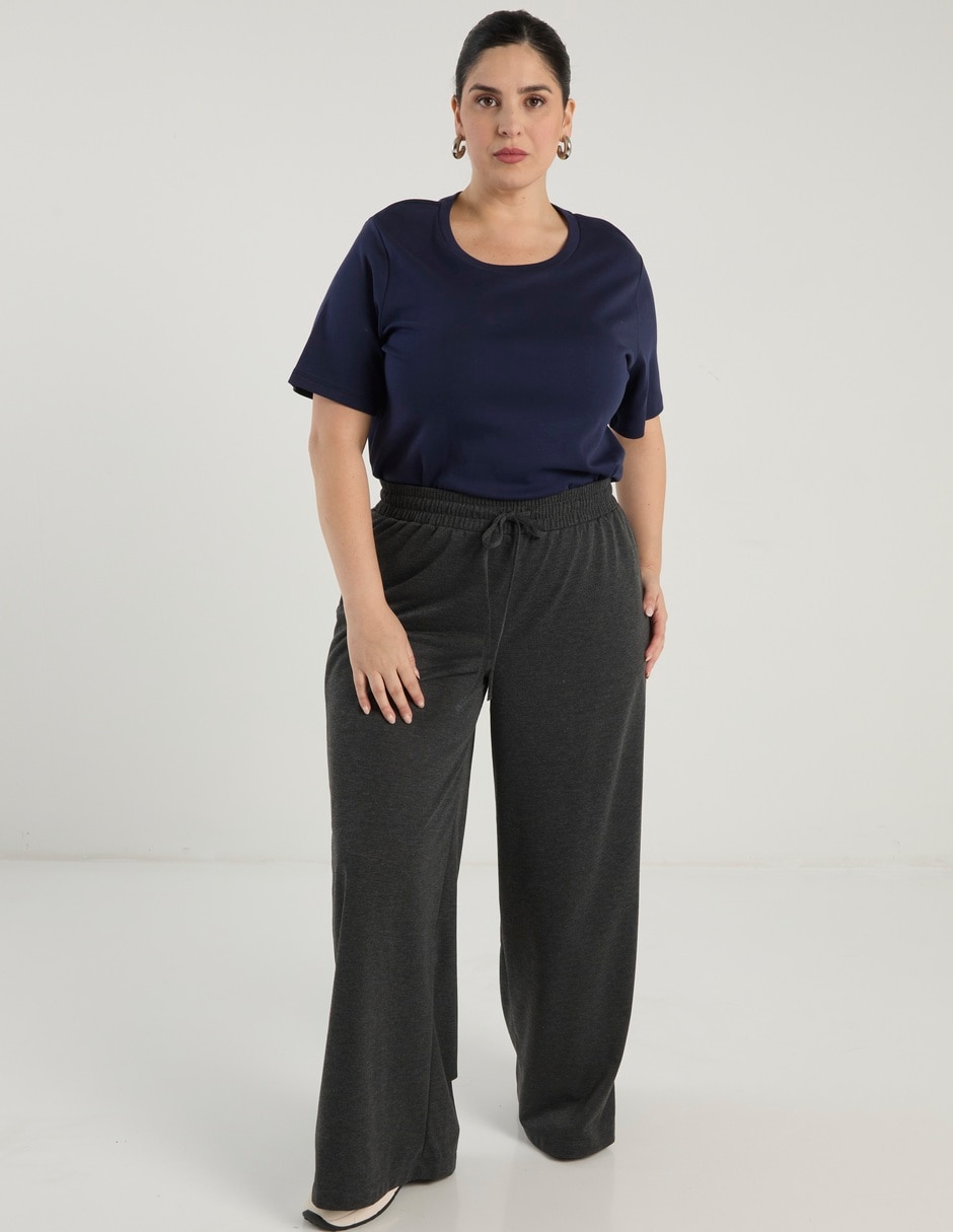 Pants regular con jareta para mujer 3