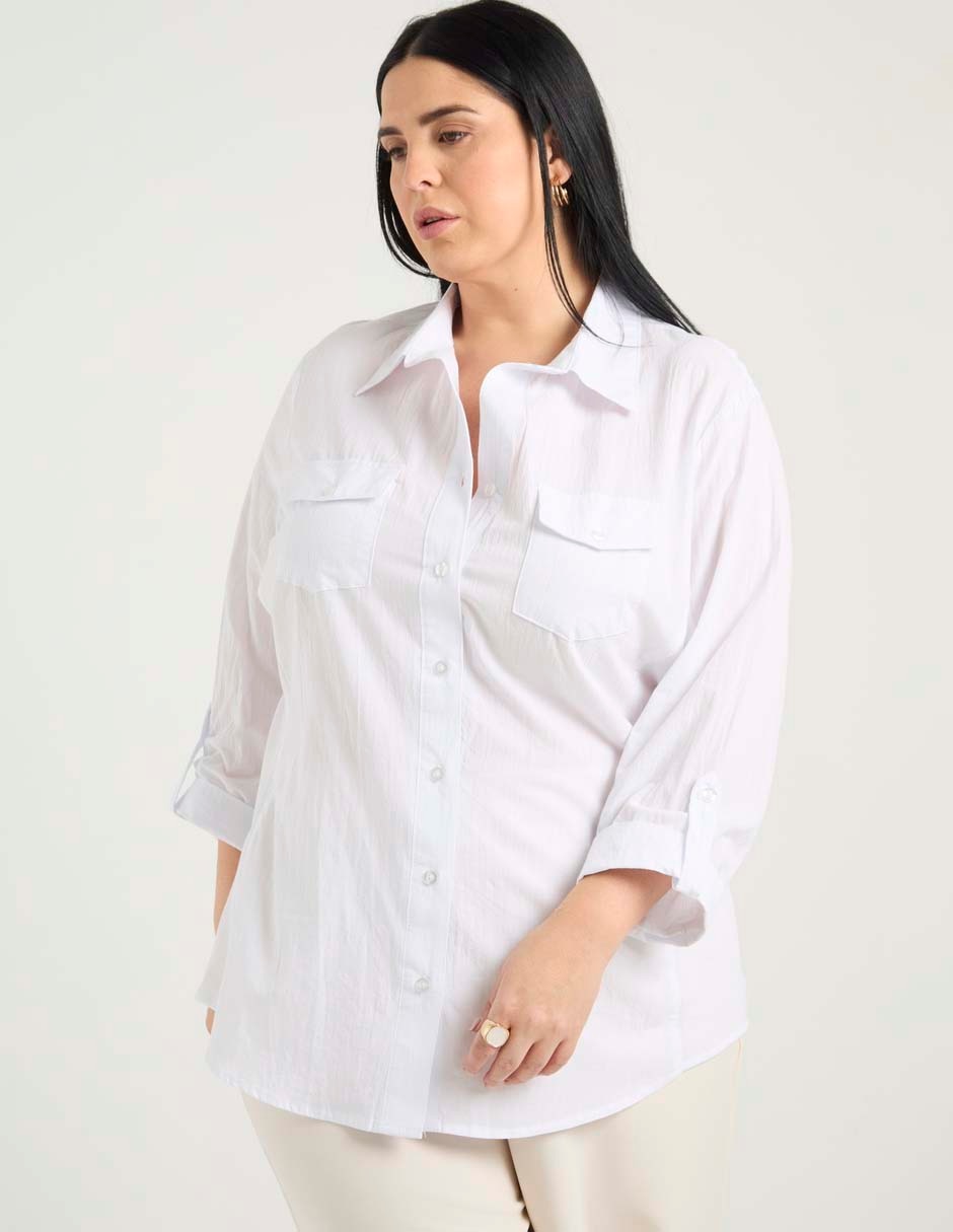 Blusa manga 3/4 para mujer Blusa manga 3/4 para mujer