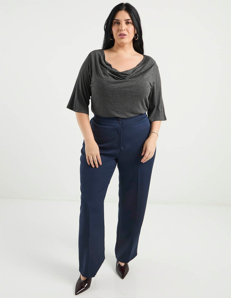 Blusa manga al codo para mujer 3