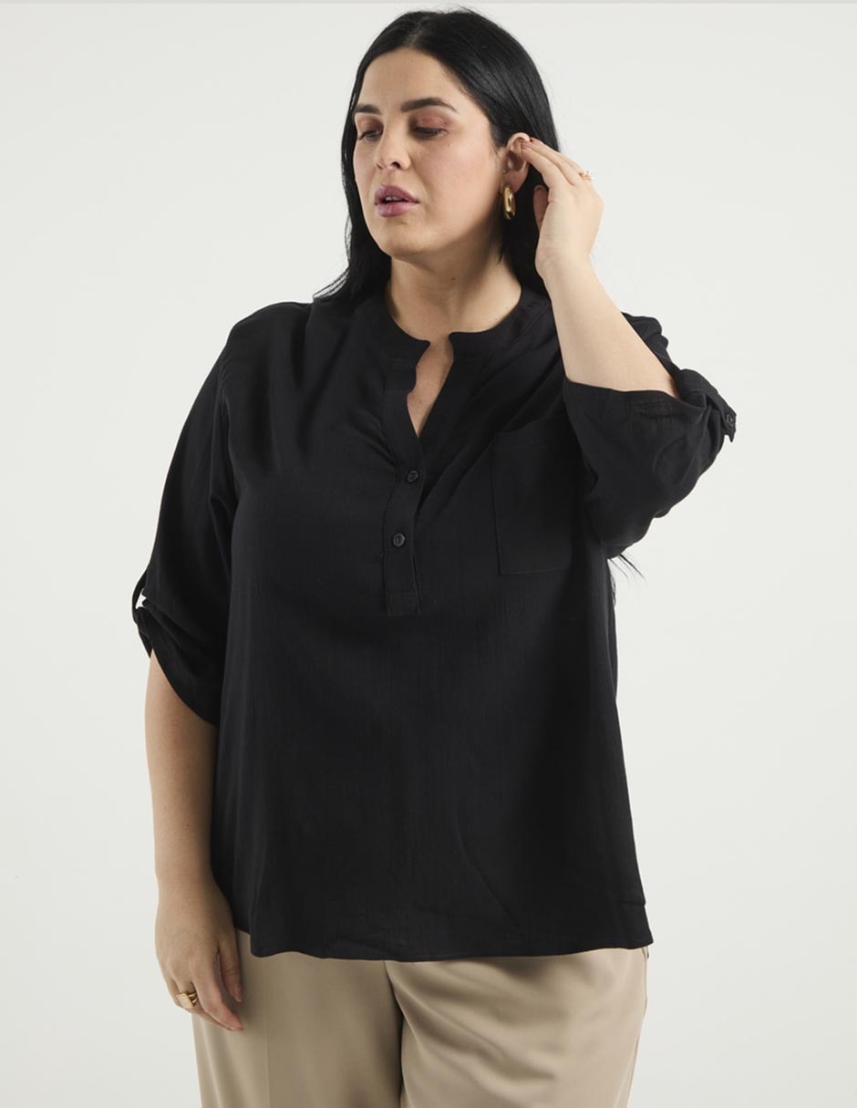 Blusa manga 3/4 para mujer
