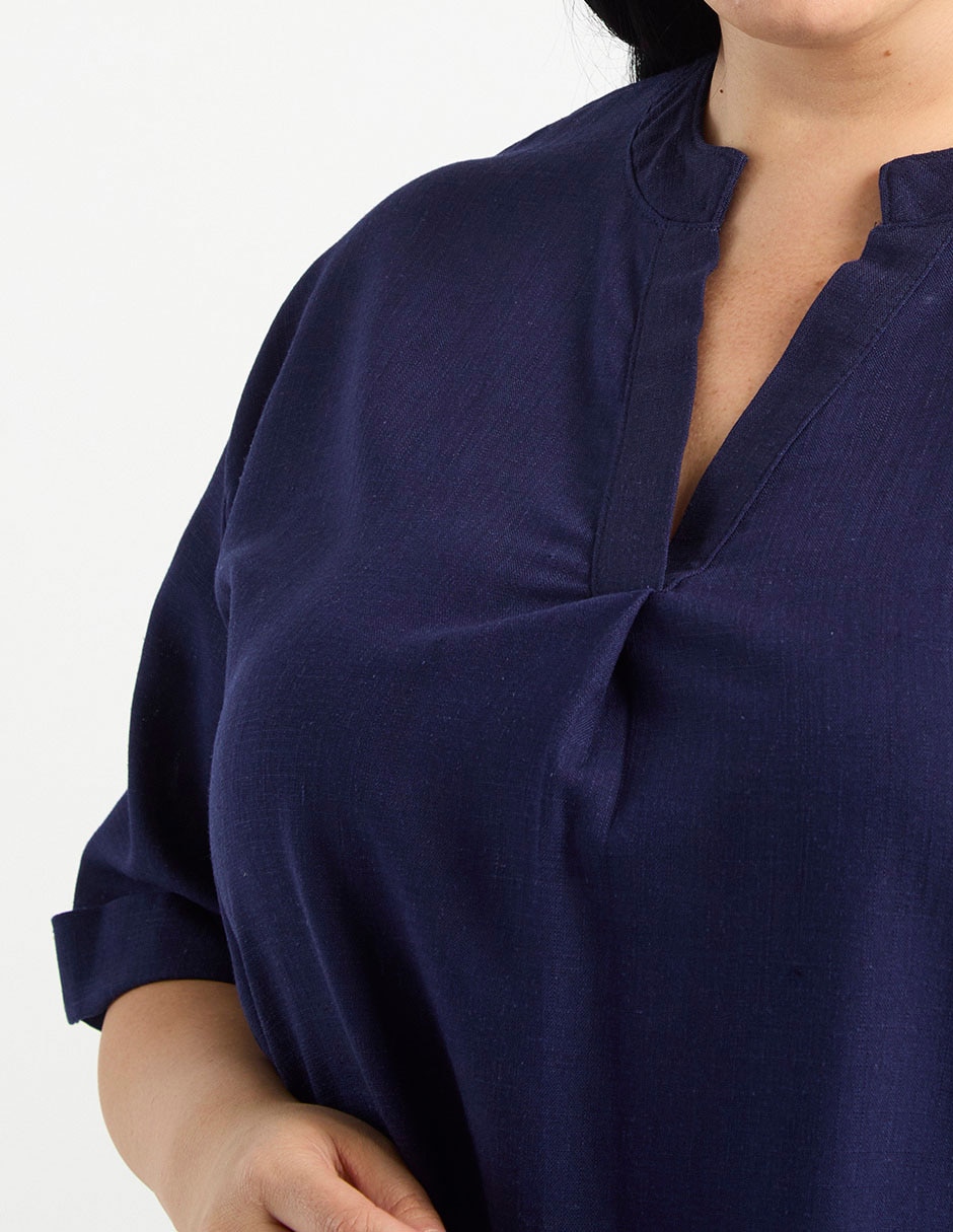 Blusa manga al codo para mujer 4