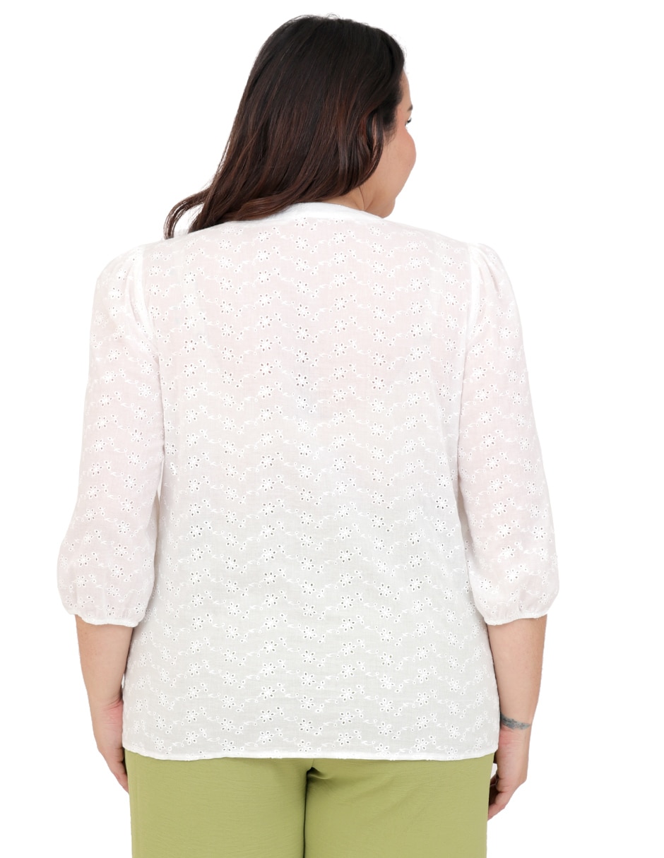 Blusa manga 3/4 para mujer 2