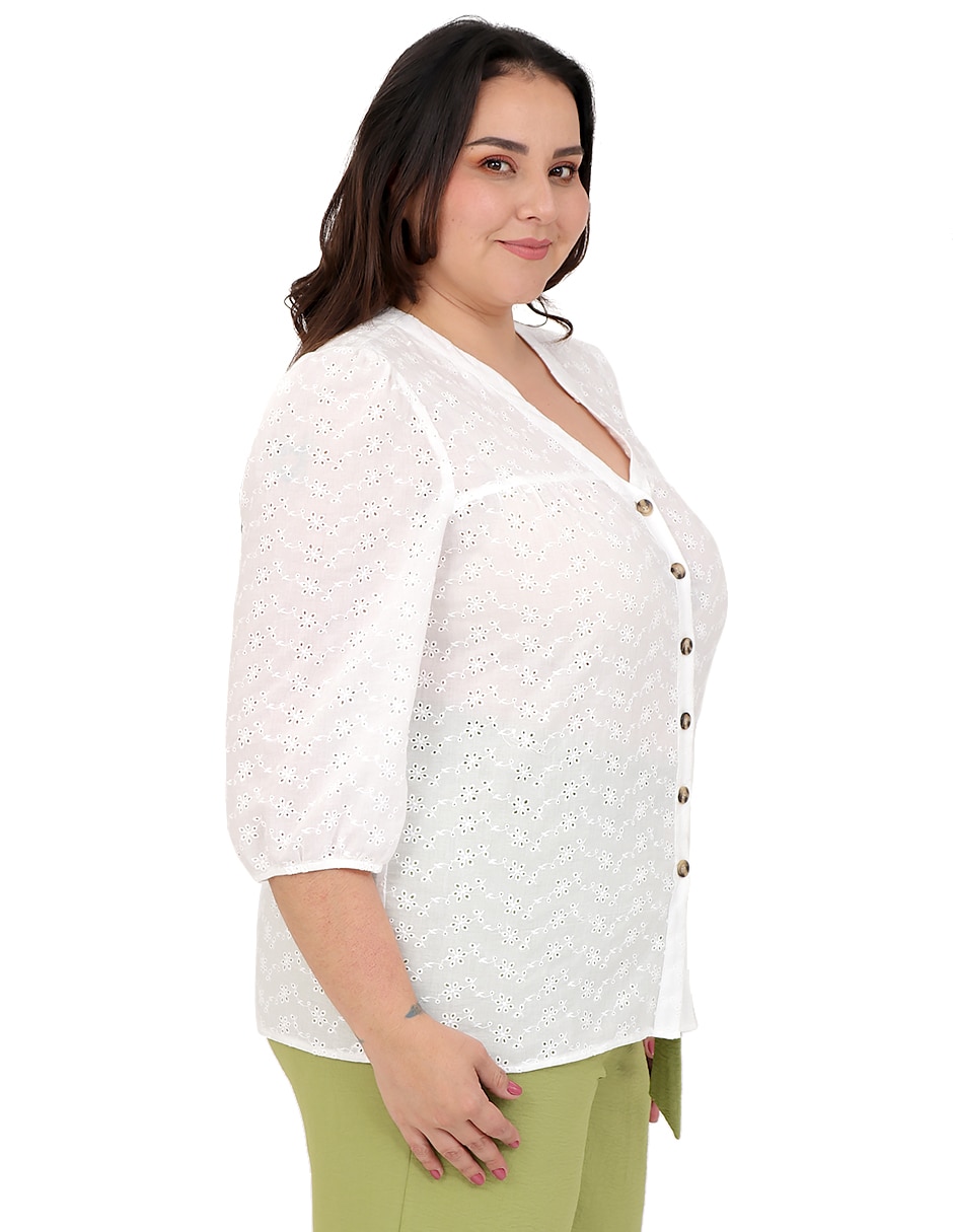 Blusa manga 3/4 para mujer 3