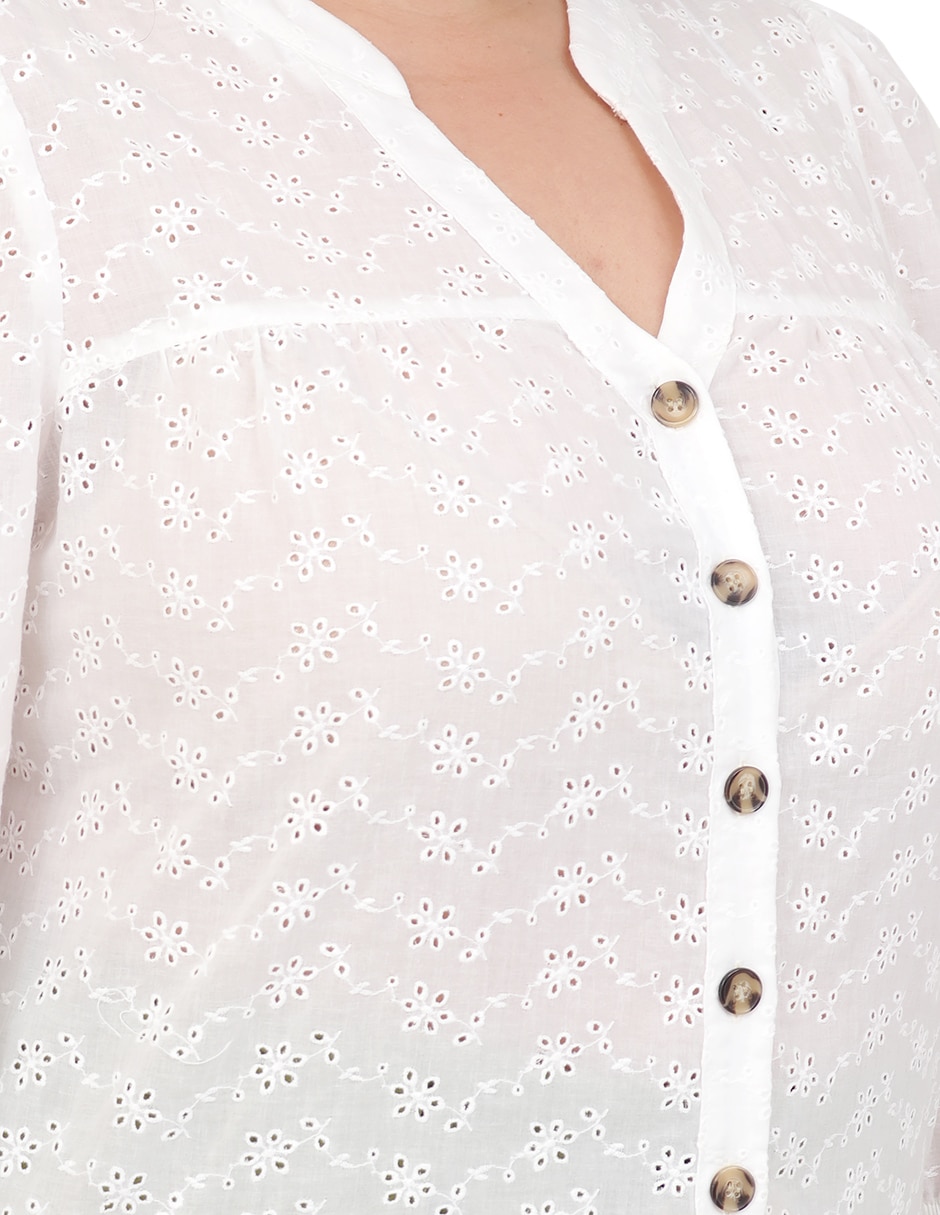 Blusa manga 3/4 para mujer 4
