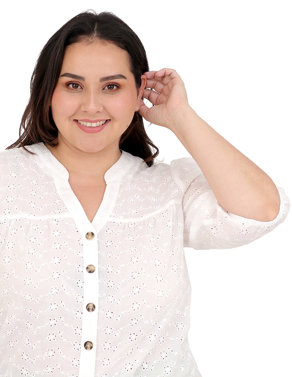 Blusa manga 3/4 para mujer 5