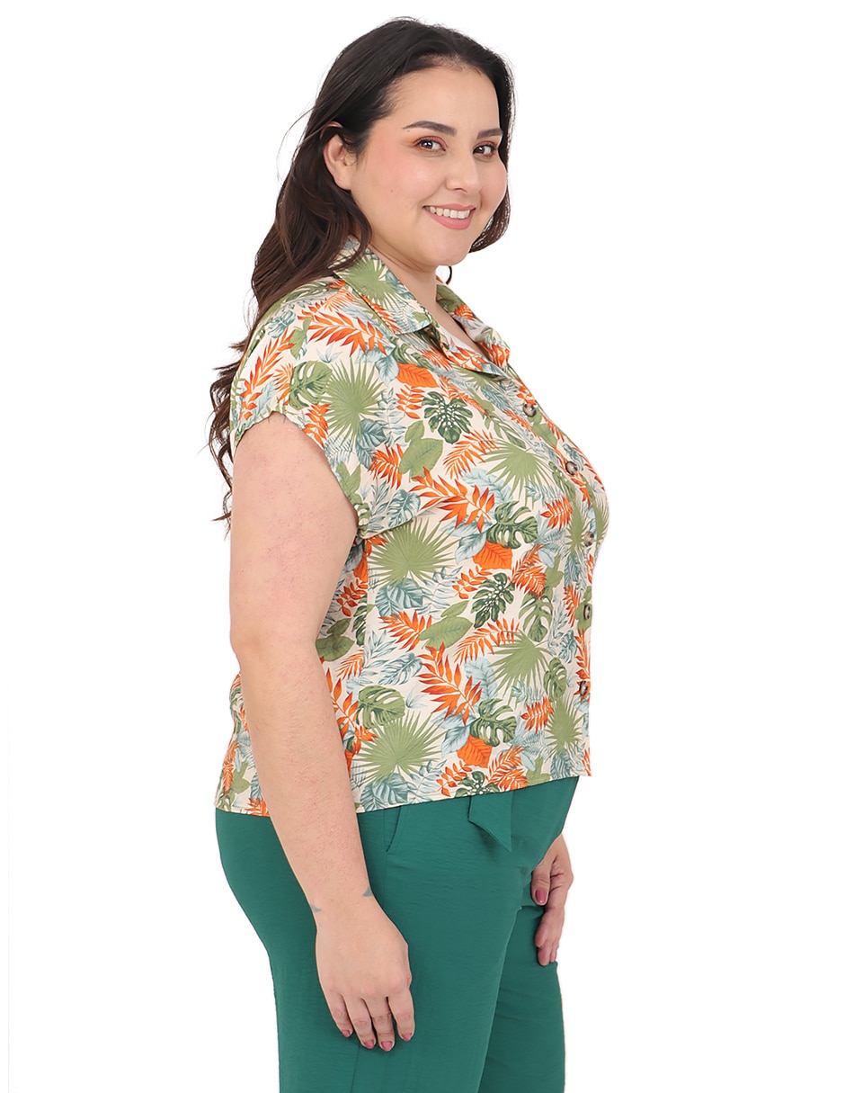 Blusa manga corta para mujer 3