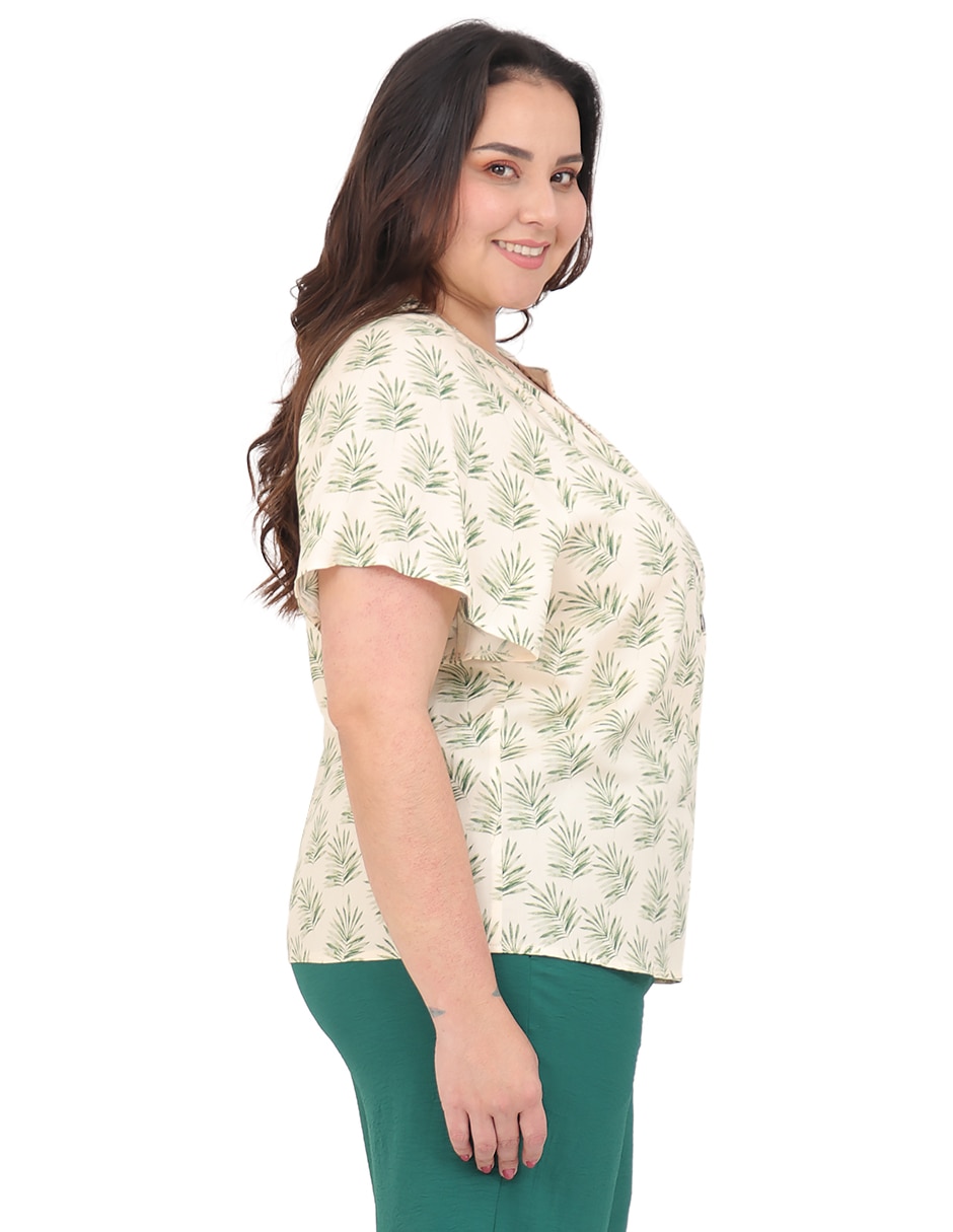 Blusa manga corta para mujer 3