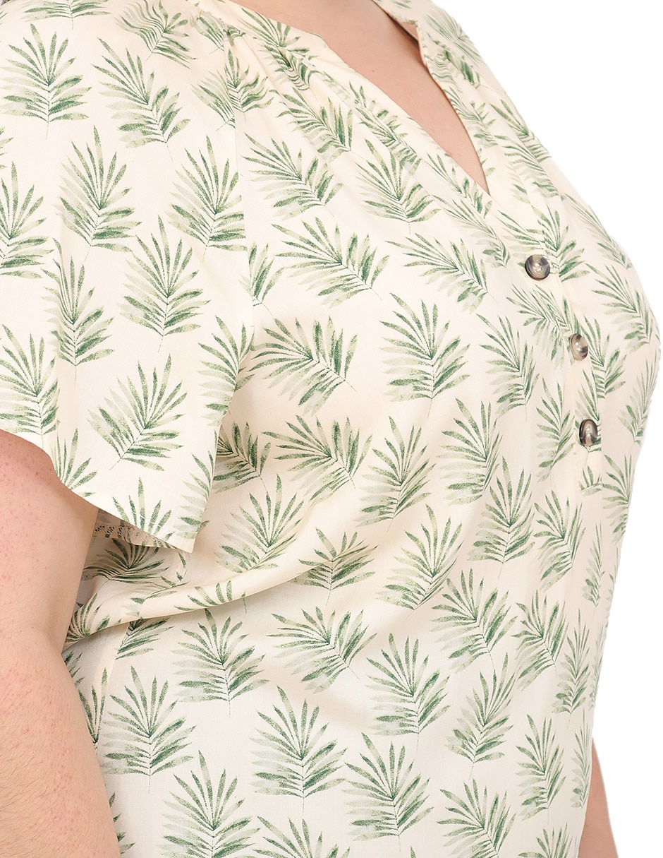 Blusa manga corta para mujer 4