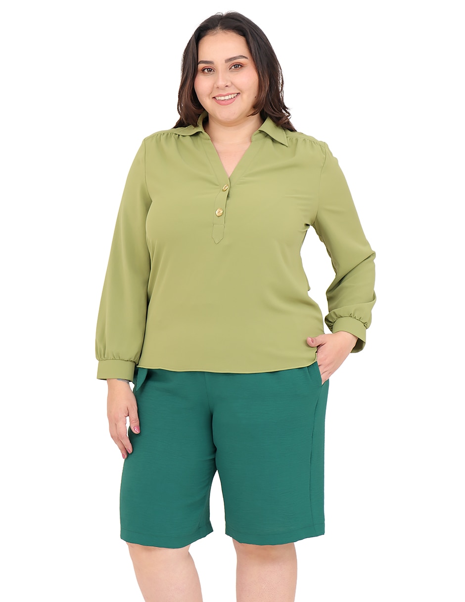 Blusa manga larga para mujer 6