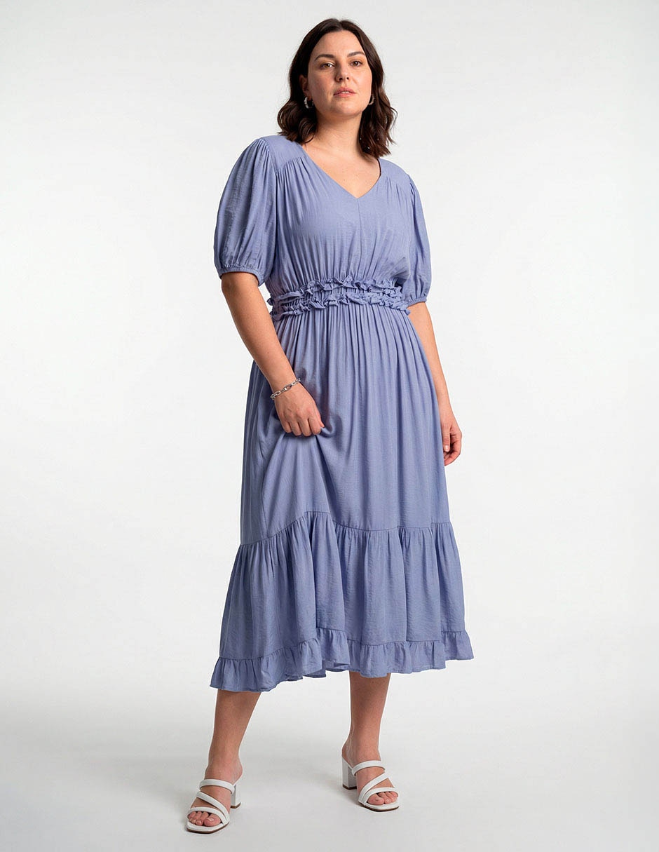 Vestido midi casual para mujer Vestido midi casual para mujer