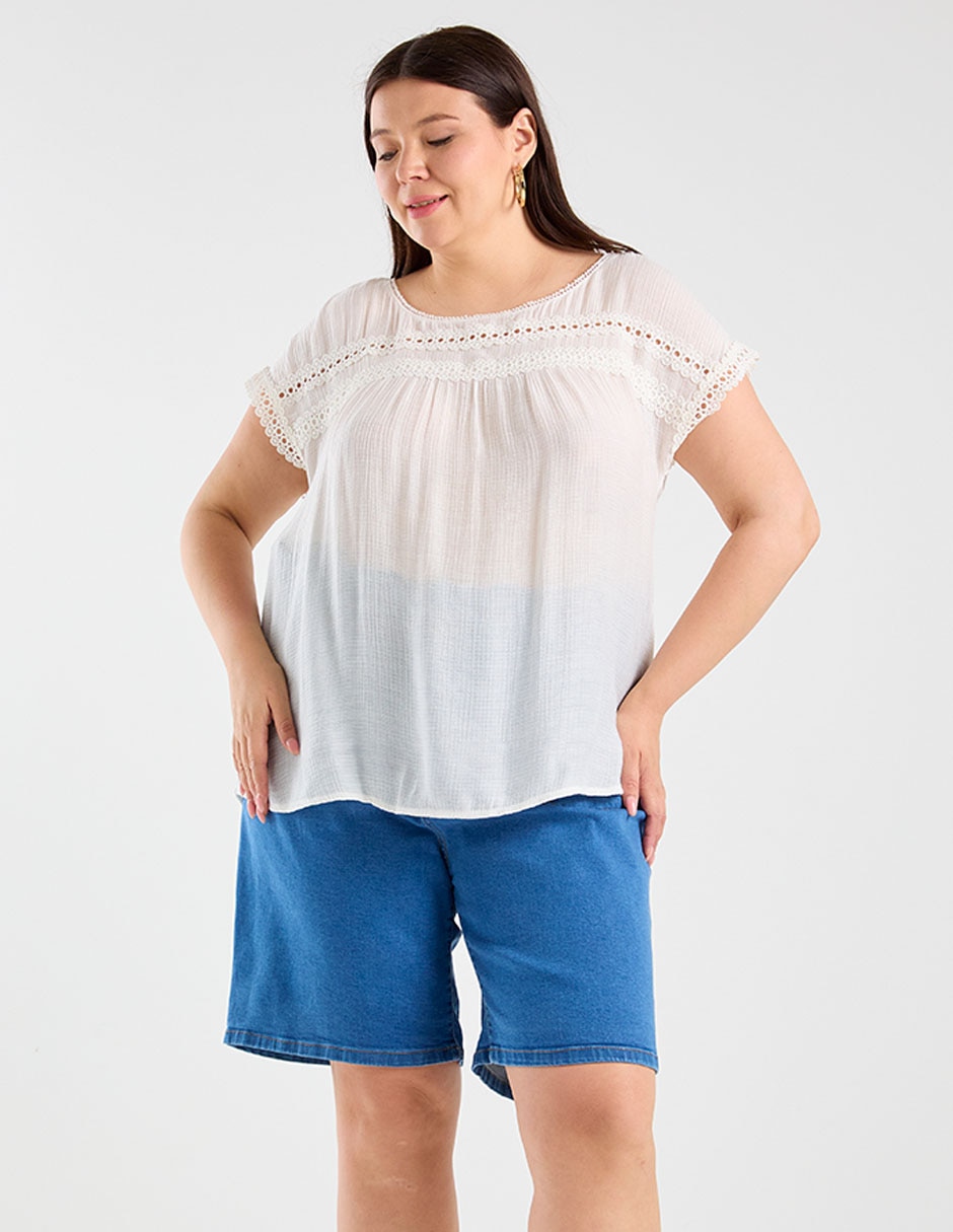Bermuda de mezclilla para mujer 9