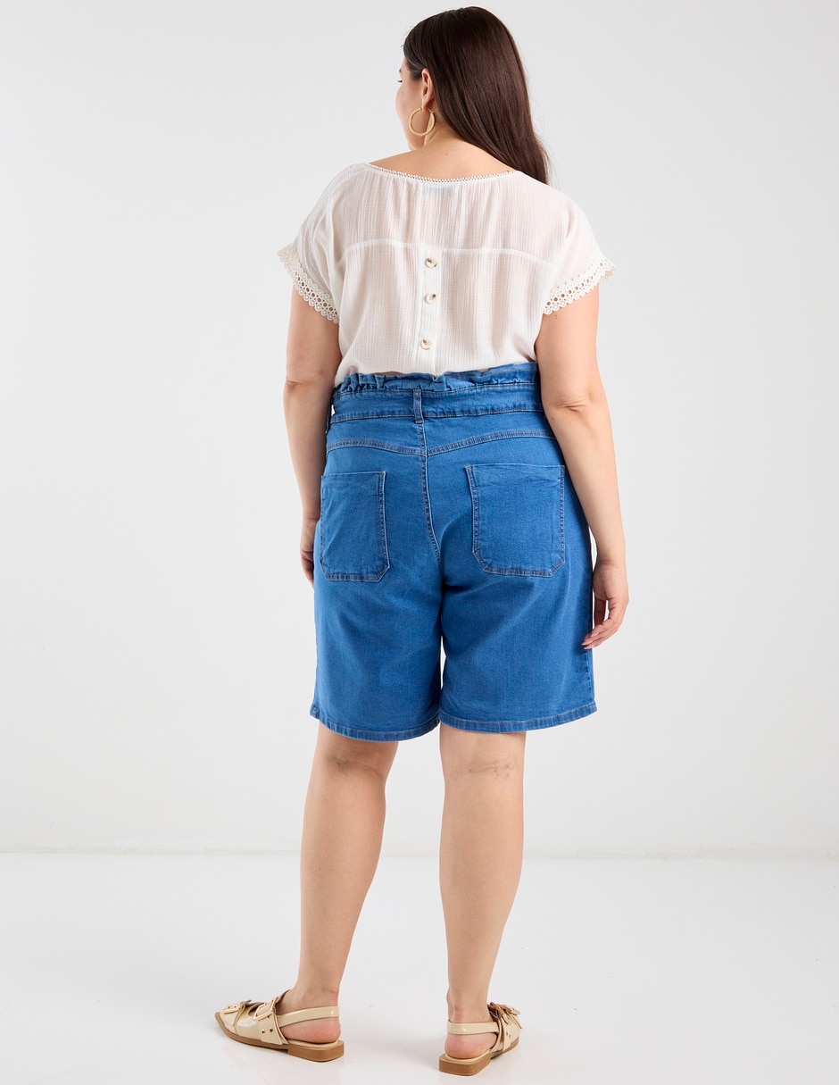 Bermuda de mezclilla para mujer 11