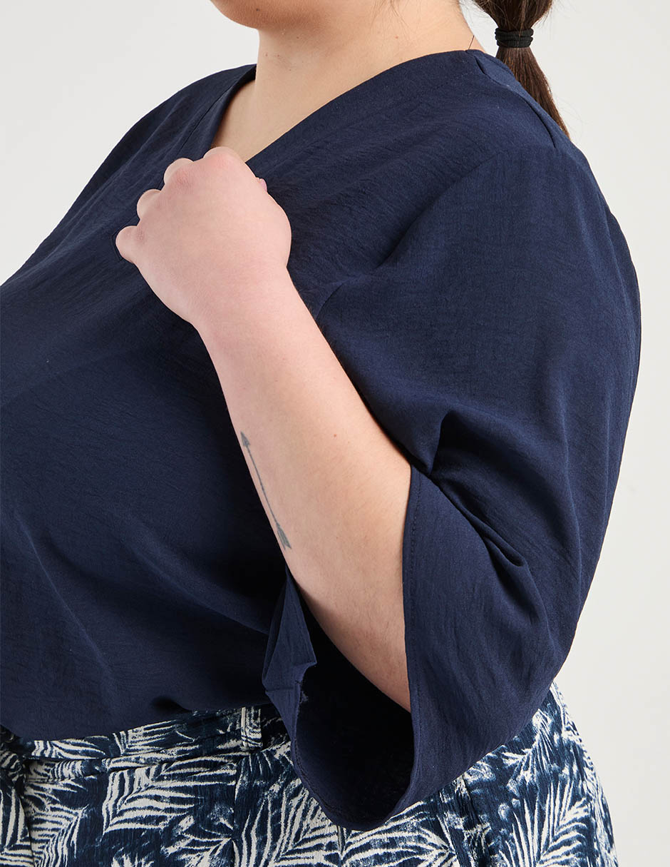 Blusa manga al codo para mujer 5