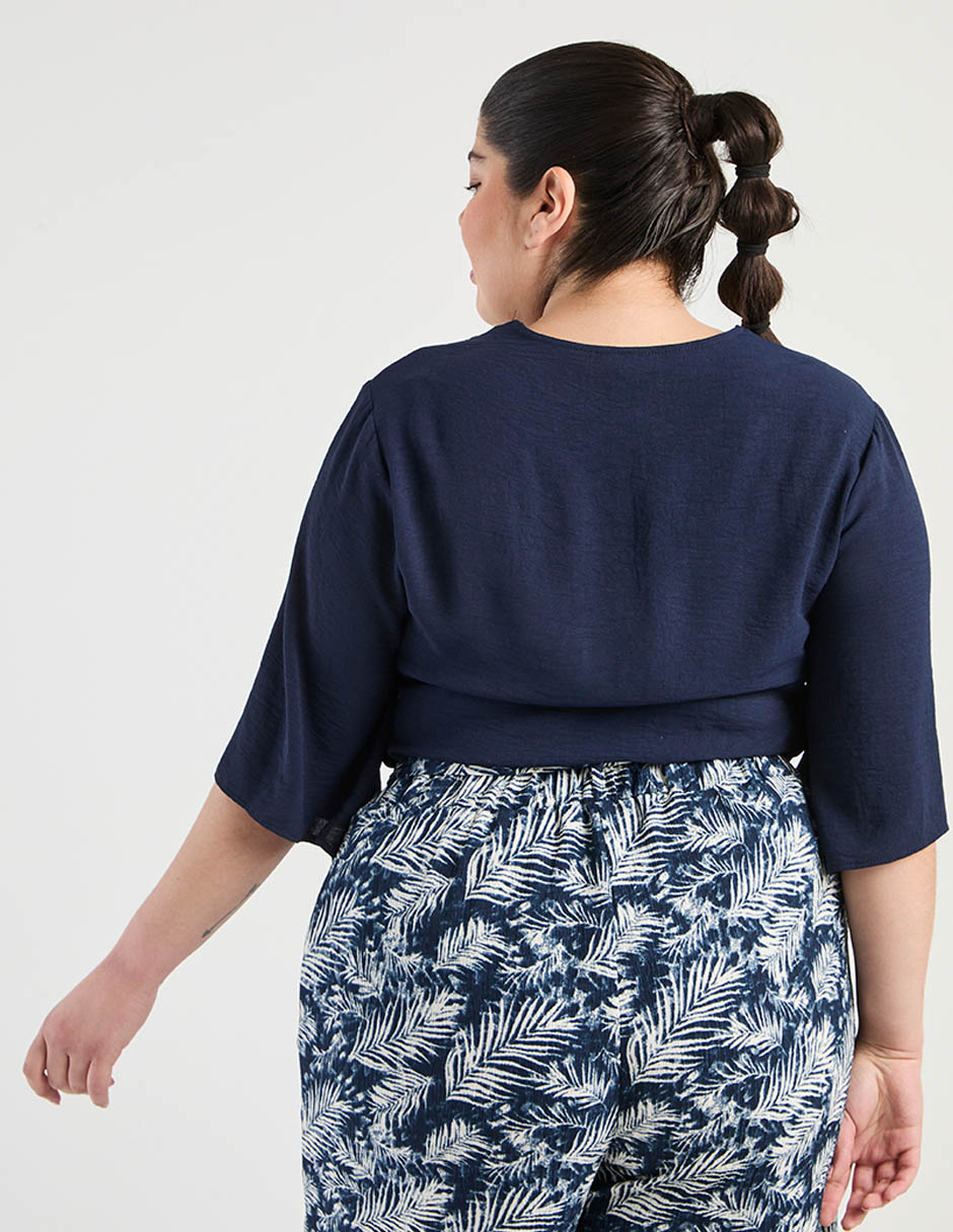 Blusa manga al codo para mujer 6