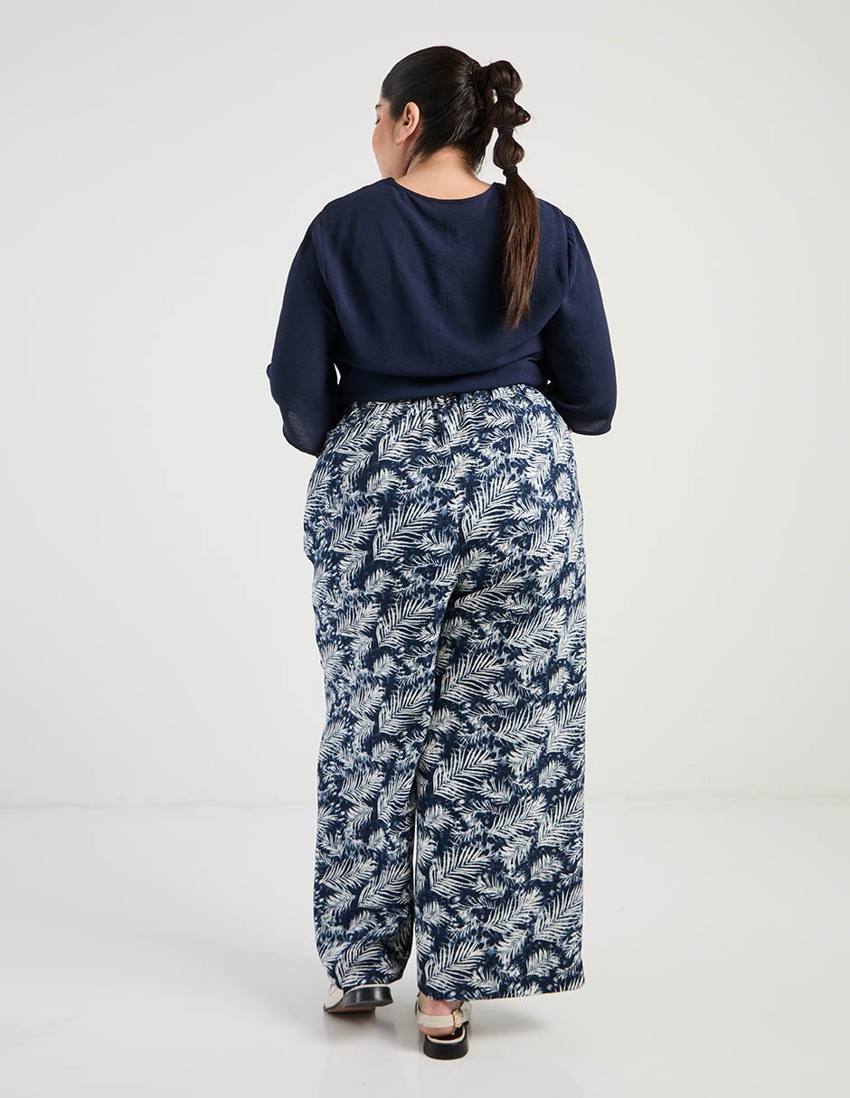 Pantalón relaxed amplio para mujer 6