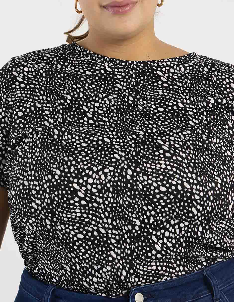 Playera manga corta cuello redondo para mujer 5